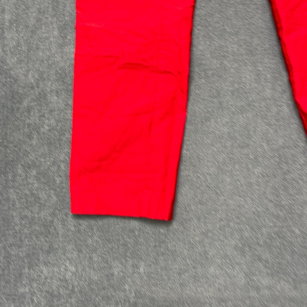 Tribal Ankle Pants Womens 6 Red Flat Front Tapered Leg Elastic Waist Mid Rise - Picture 2 of 15